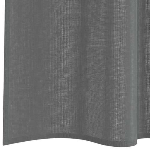 Voile zavjese s petljama 2 kom tamnosive 140x225 cm - Tamno siva 140 x 225 cm 1 s petljama Cijena