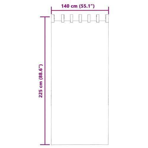 Voile zavjese s petljama 2 kom tamnosive 140x225 cm - Tamno siva 140 x 225 cm 1 s petljama Cijena