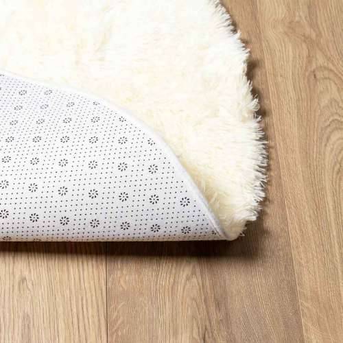 Čupavi tepih s visokim vlaknima NAVARRA krem 300x200 cm - Krema 300 x 200 cm Ovalno Cijena