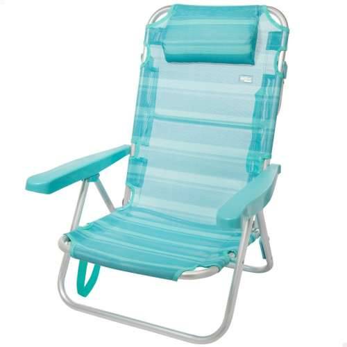Stolica za za plažu Aktive Sklopiv Turkizno 48 x 84 x 46 cm (2 kom.) Cijena