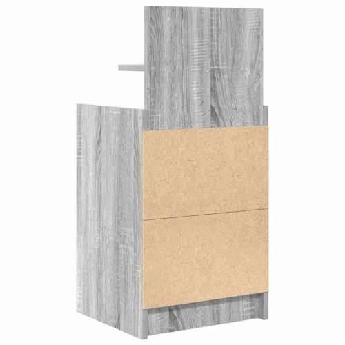 Noćni ormarići s 2 ladice 2 kom siva sonoma 38x34x80 cm - Sivi hrast sonoma 2 Cijena