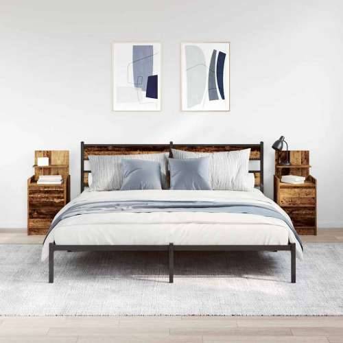 Noćni ormarići s 2 ladice 2 kom staro drvo 38x34x80 cm - Staro drvo 2 Cijena