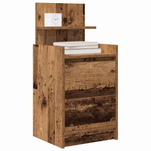 Noćni ormarići s 2 ladice 2 kom staro drvo 38x34x80 cm - Staro drvo 2 Cijena