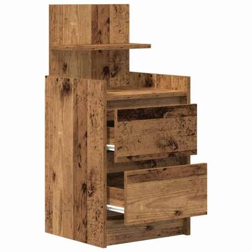 Noćni ormarići s 2 ladice 2 kom staro drvo 38x34x80 cm - Staro drvo 2 Cijena