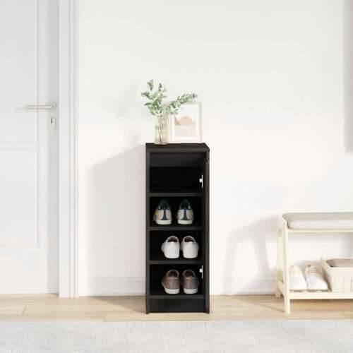 Ormarić za cipele crni hrast 29,5x34x76 cm konstruiranog drva - Crni hrast 1 4 Cijena