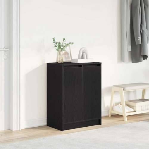 Ormarić za cipele crni hrast 57x34x76 cm od konstruiranog drva - Crni hrast 1 8 Cijena