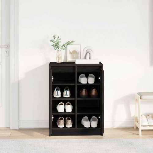 Ormarić za cipele crni hrast 57x34x76 cm od konstruiranog drva - Crni hrast 1 8 Cijena