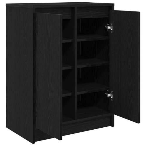 Ormarić za cipele crni hrast 57x34x76 cm od konstruiranog drva - Crni hrast 1 8 Cijena
