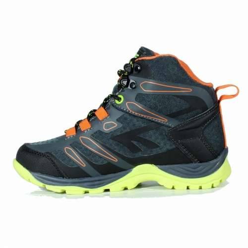 Čizme za planinarenje Hi-Tec Toubkal Mid Waterproof Crna Svjetlo siva Cijena