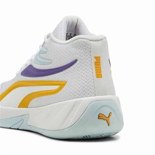 Košarkaške Tenisice za Odrasle Puma Court Pro Bijela Rumena Cijena