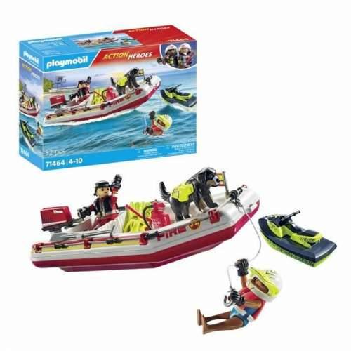 Playset Playmobil Action Heroes - Fireboat and Water Scooter 71464 52 Dijelovi Cijena