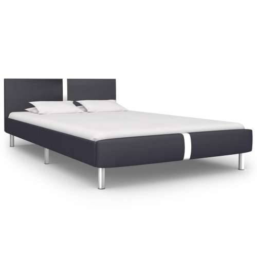 Okvir kreveta bez madraca crna umjetna koža 135x190 cm - Crna 135 x 190 cm Cijena