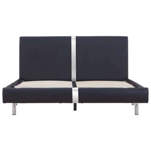 Okvir kreveta bez madraca crna umjetna koža 135x190 cm - Crna 135 x 190 cm Cijena