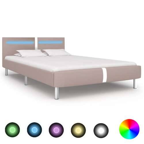 Okvir kreveta s LED-om bez madraca Cappuccino 135x190 cm - Boja cappuccina 135 x 190 cm Cijena