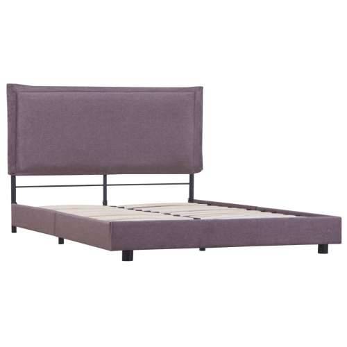 Okvir kreveta bez madraca Taupe tkanina 135x190 cm - Sivo-smeđa 135 x 190 cm Cijena