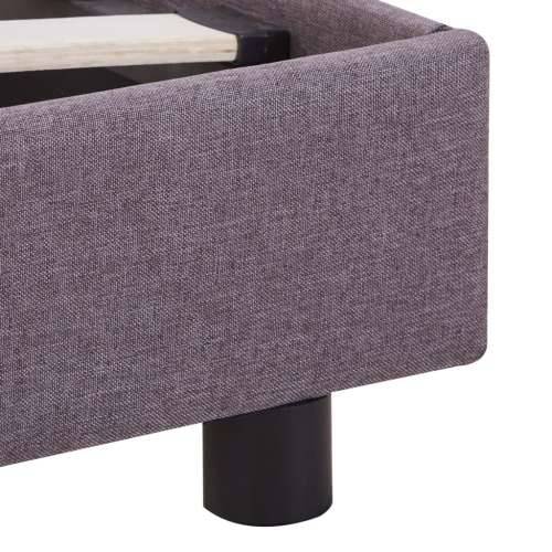 Okvir kreveta bez madraca Taupe tkanina 135x190 cm - Sivo-smeđa 135 x 190 cm Cijena