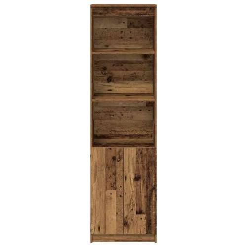 Visoka komoda boja staro drvo 50x35x180 cm konstruirano drvo - Staro drvo 1 50 cm Cijena