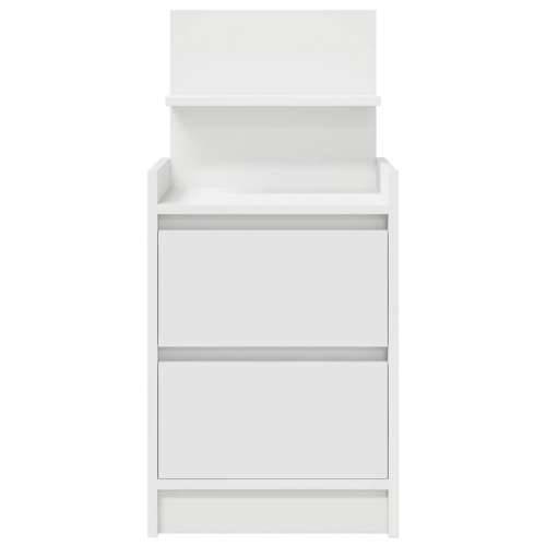 Noćni ormarići s 2 ladice 2 kom bijeli 38x34x80 cm - Bijela 2 Cijena
