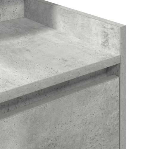 Noćni ormarić s 2 ladice beton siva 38x34x80 cm - Beton siva 1 Cijena