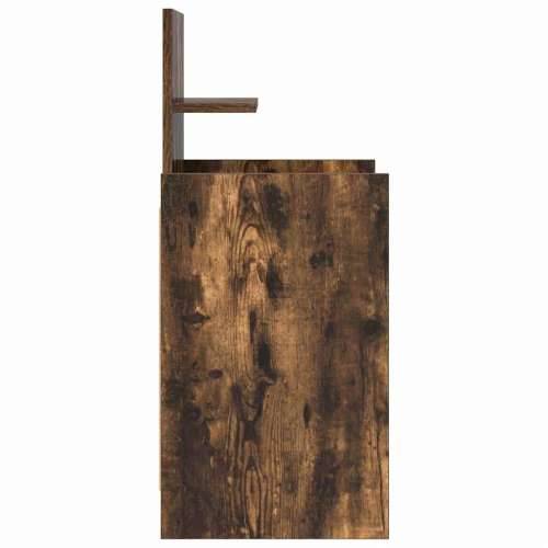 Noćni ormarić s 2 ladice dimljeni hrast 38x34x80 cm - Dimljeni hrast 1 Cijena