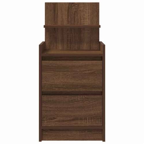 Noćni ormarići s 2 ladice 2 kom smeđi hrast 38x34x80 cm - Smeđi hrast 2 Cijena