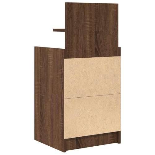 Noćni ormarići s 2 ladice 2 kom smeđi hrast 38x34x80 cm - Smeđi hrast 2 Cijena
