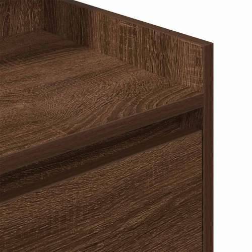 Noćni ormarići s 2 ladice 2 kom smeđi hrast 38x34x80 cm - Smeđi hrast 2 Cijena