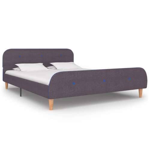 Okvir kreveta bez madraca Taupe tkanina 135x190 cm - Sivo-smeđa 135 x 190 cm Cijena