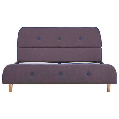 Okvir kreveta bez madraca Taupe tkanina 135x190 cm - Sivo-smeđa 135 x 190 cm Cijena
