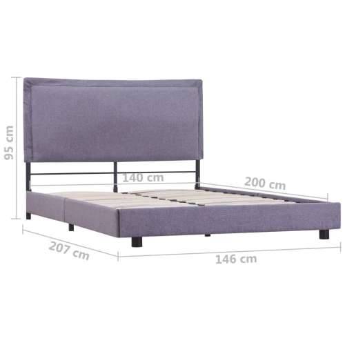 Okvir kreveta bez madraca svjetlosiva tkanina 135x190 cm - Svjetlosiva 135 x 190 cm Cijena