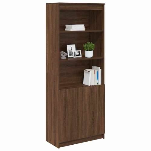 Visoka komoda boja hrasta 70x35x180 cm od konstruiranog drva - Smeđi hrast 1 70 cm Cijena