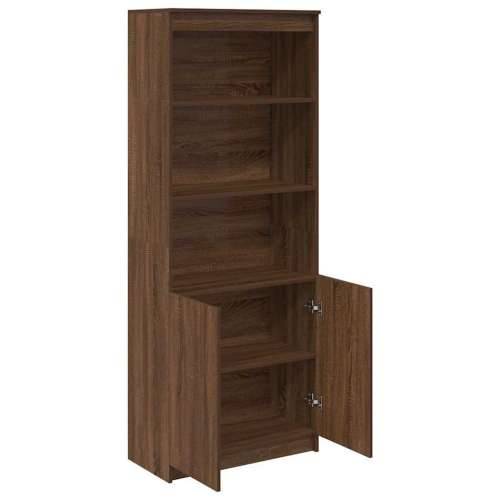 Visoka komoda boja hrasta 70x35x180 cm od konstruiranog drva - Smeđi hrast 1 70 cm Cijena
