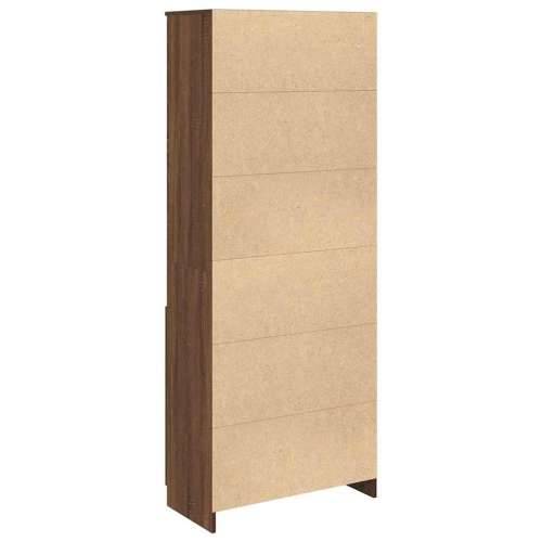 Visoka komoda boja hrasta 70x35x180 cm od konstruiranog drva - Smeđi hrast 1 70 cm Cijena
