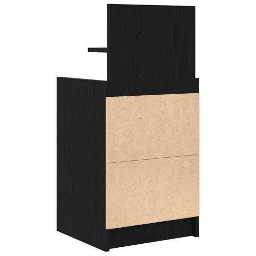 Noćni ormarić s 2 ladice crni 38x34x80 cm - Crna 1 Cijena