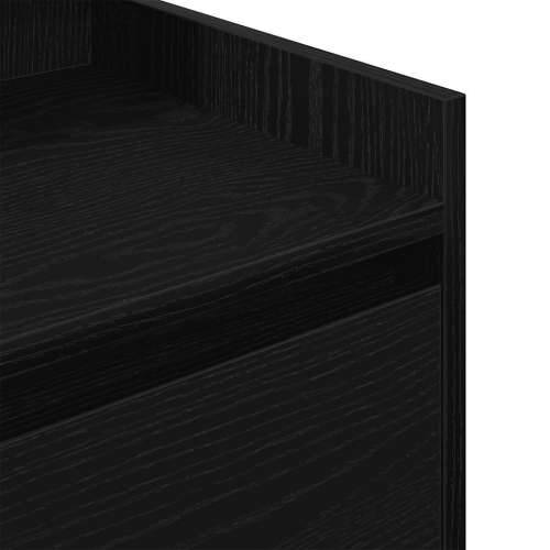 Noćni ormarić s 2 ladice crni 38x34x80 cm - Crna 1 Cijena