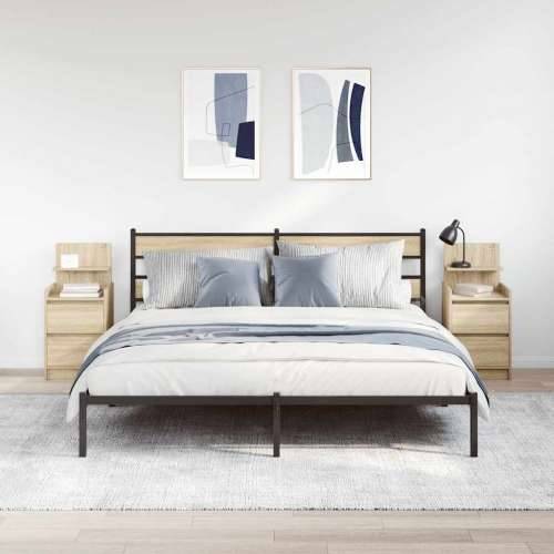 Noćni ormarići s 2 ladice 2 kom sonoma hrast 38x34x80 cm - sonoma hrast 2 Cijena
