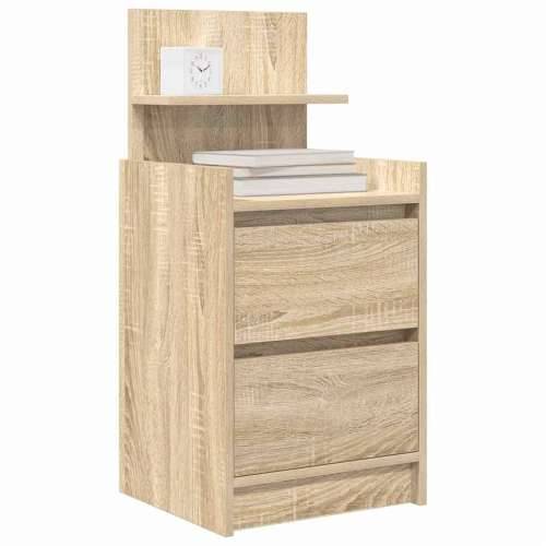 Noćni ormarići s 2 ladice 2 kom sonoma hrast 38x34x80 cm - sonoma hrast 2 Cijena