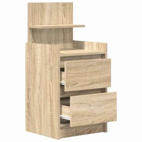 Noćni ormarići s 2 ladice 2 kom sonoma hrast 38x34x80 cm - sonoma hrast 2 Cijena