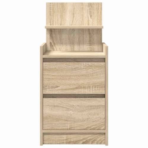 Noćni ormarići s 2 ladice 2 kom sonoma hrast 38x34x80 cm - sonoma hrast 2 Cijena