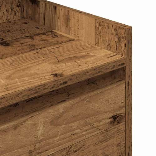 Noćni ormarić s 2 ladice staro drvo 38x34x80 cm - Staro drvo 1 Cijena