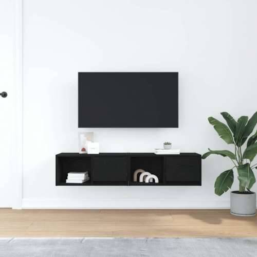 TV ormarići 2 kom crni hrast 60x31x25,5 cm konstruiranog drva - Crni hrast 2 60 cm Cijena