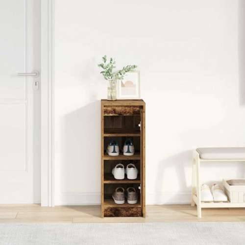Ormarić za cipele staro drvo 29,5x34x76 cm konstruirano drvo - Staro drvo 1 4 Cijena