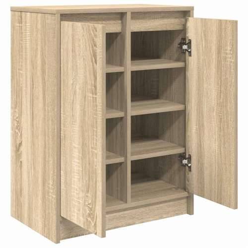 Ormarić za cipele boja hrasta 57x34x76 cm konstruirano drvo - sonoma hrast 1 8 Cijena