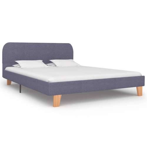 Okvir kreveta bez madraca svjetlosiva tkanina 135x190 cm - Svjetlosiva 135 x 190 cm Cijena