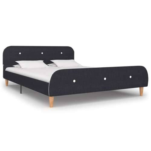 Okvir kreveta bez madraca Tamno siva tkanina 135x190 cm - Tamno siva 135 x 190 cm Cijena