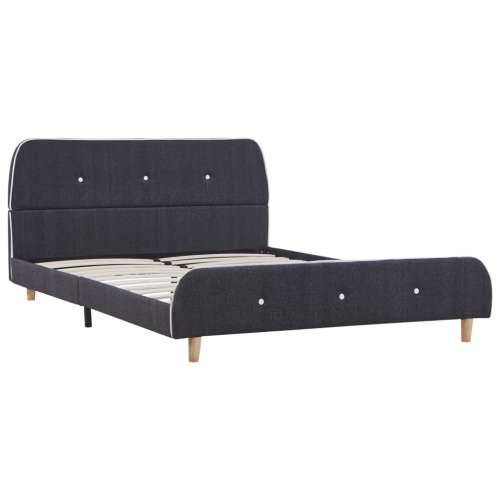 Okvir kreveta bez madraca Tamno siva tkanina 135x190 cm - Tamno siva 135 x 190 cm Cijena