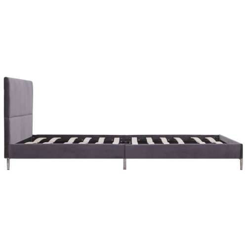Okvir kreveta bez madraca siva tkanina 135x190 cm - Siva 135 x 190 cm Cijena