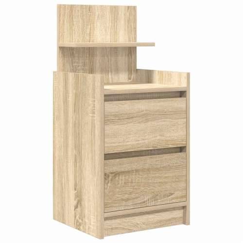Noćni ormarić s 2 ladice sonoma hrast 38x34x80 cm - sonoma hrast 1 Cijena