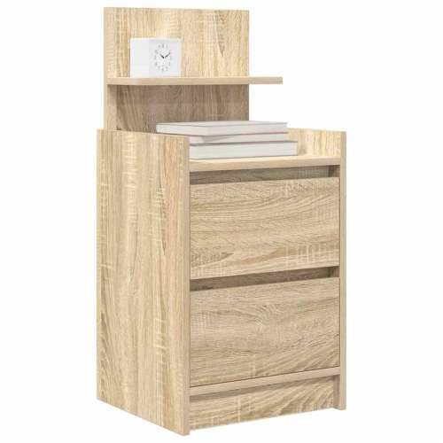 Noćni ormarić s 2 ladice sonoma hrast 38x34x80 cm - sonoma hrast 1 Cijena