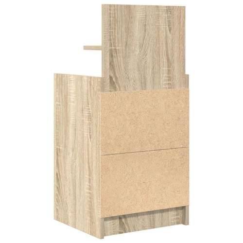 Noćni ormarić s 2 ladice sonoma hrast 38x34x80 cm - sonoma hrast 1 Cijena